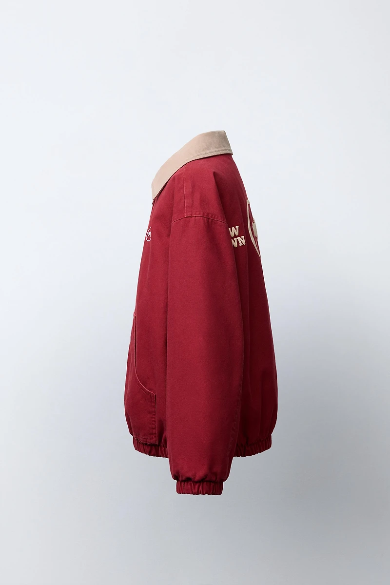 HORSE PRINT BOMBER JACKET