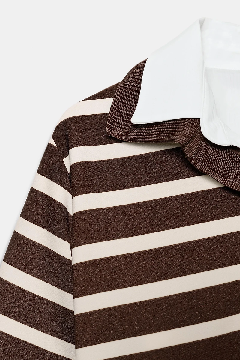 TOP POLO RAYURES BIMATIÈRE