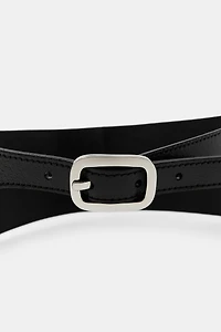 100% LEATHER SASH BELT
