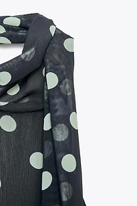 POLKA DOT HALTER TOP