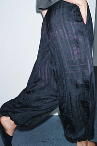 ZW COLLECTION PLAID BALLOON PANTS