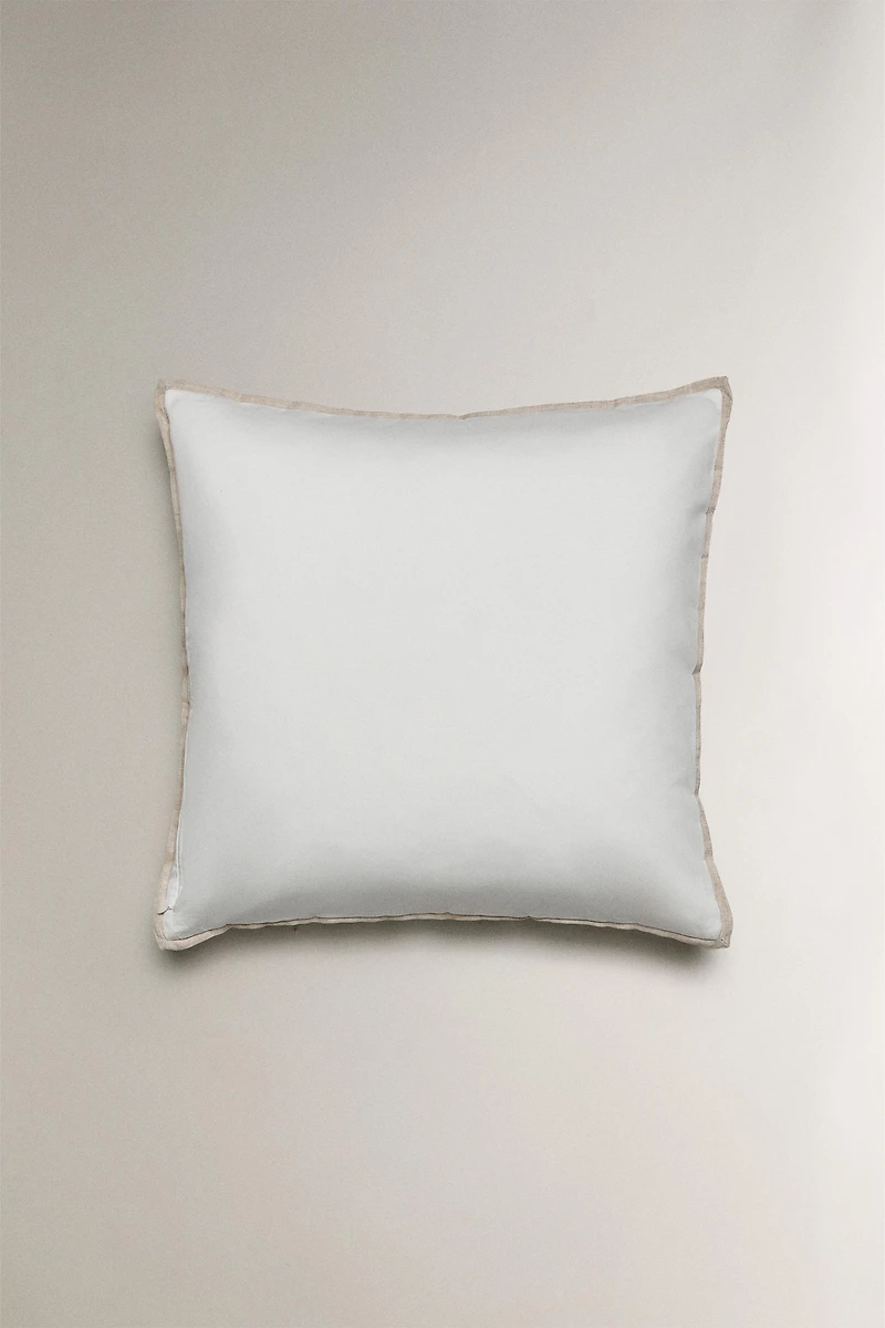 HOUSSE DE COUSSIN SATIN LIN POINTS