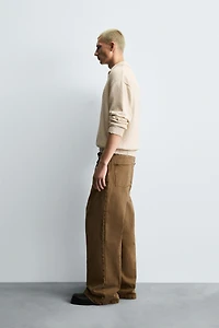 KNIT POLO SHIRT WITH DISTRESSED EFFECT