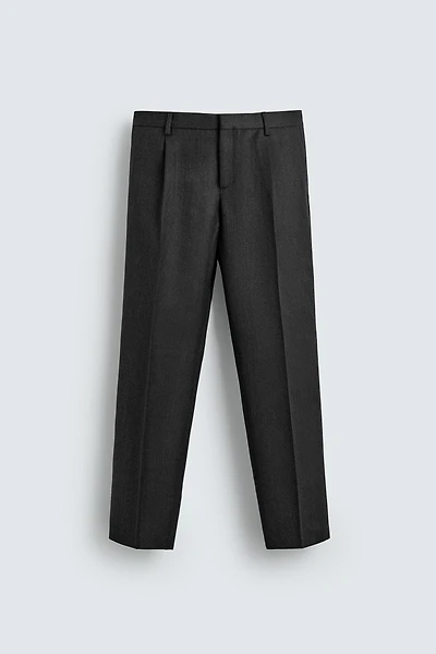 100% WOOL TWILL SUIT PANTS AARON LEVINE X ZARA
