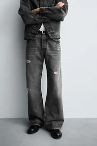 WIDE FLARE FIT JEANS