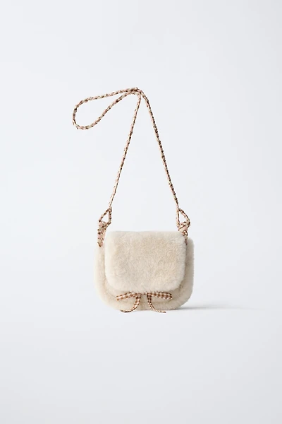 FAUX FUR CROSSBODY BAG