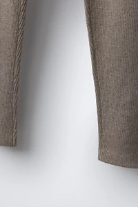 LEGGING EN MAILLE CÔTELÉE