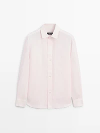 100% linen regular fit shirt