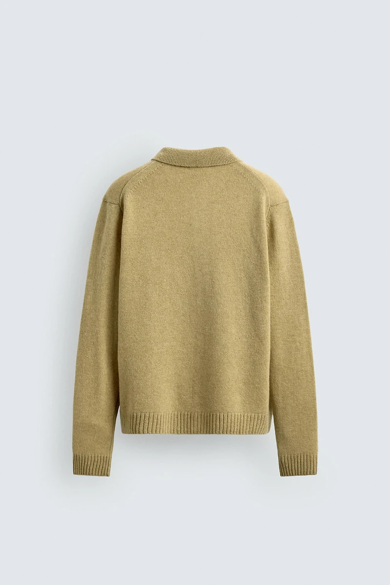 100% WOOL CARDIGAN