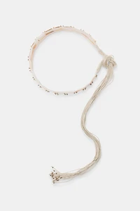 CORD AND SHELL PIECE BELT
