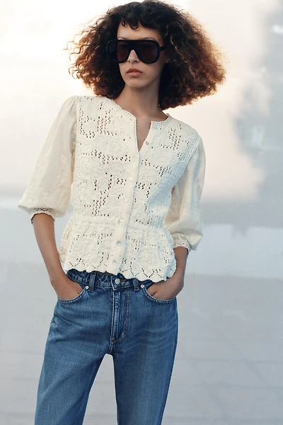 ROMANTIC COMBINATION KNIT JACKET