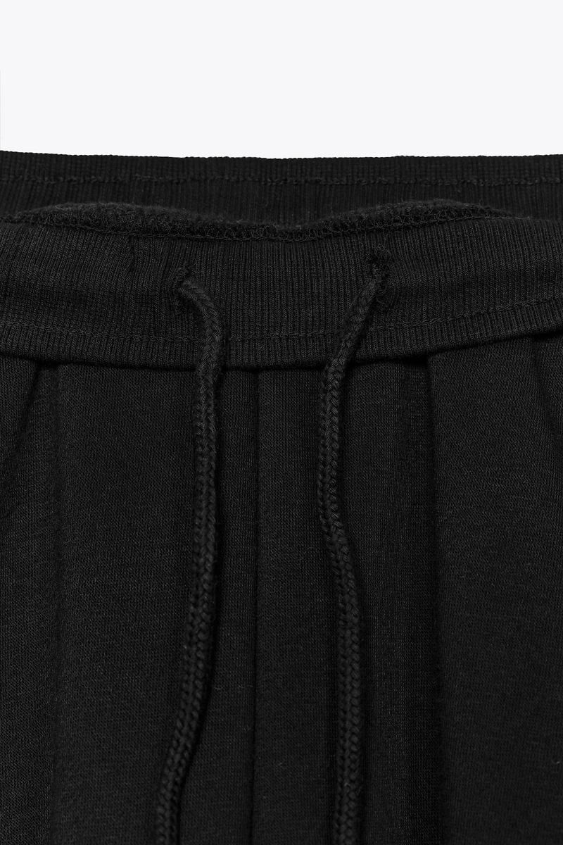WIDE LEG FLEECE PANTS