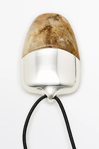 Collier pendentif marbré