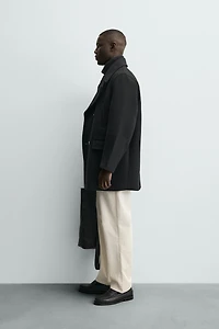 DOUBLE BREASTED POCKET OVERCOAT