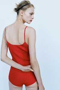 RIB KNIT BODYSUIT
