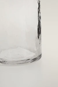HAMMERED GLASS PITCHER