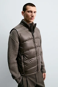 100% FEATHER WATER REPELLENT DOWN VEST