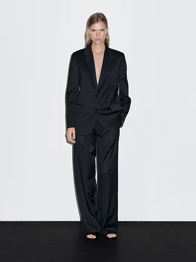 Blazer à deux boutons 100 % extra-fin