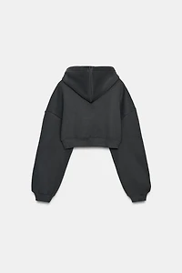 CROPPED HOODIE SWEATSHIRT