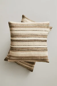STRIPED THROW PILLOW COVER
