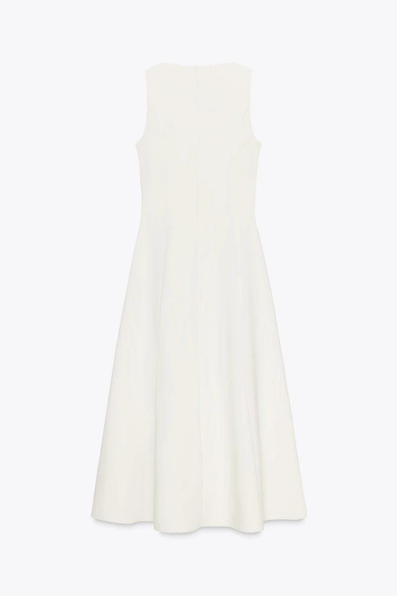 MIDI BELTED DRESS