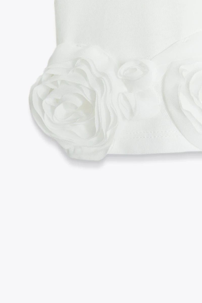 TEXTURED ROSE T-SHIRT