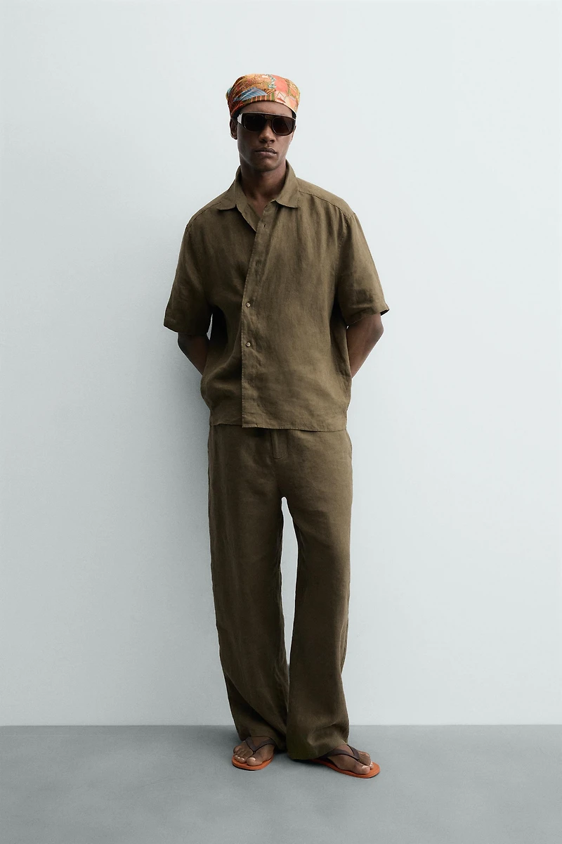 100% LINEN RELAXED FIT SHIRT