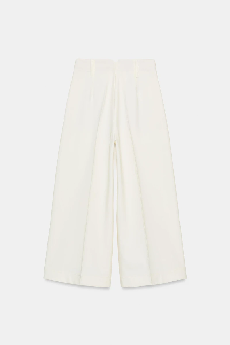 CROPPED WIDE LEG PANTS