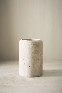 BEIGE MARBLE TOOTHBRUSH CUP