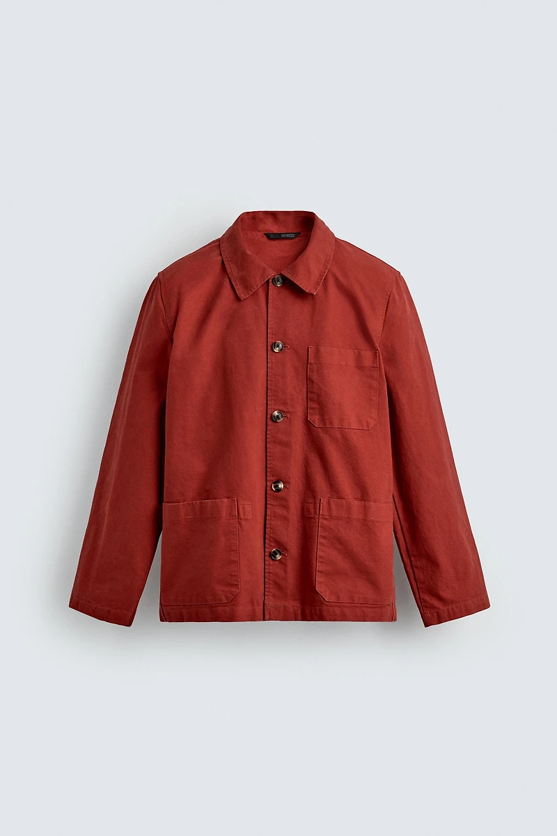 WASHED REGULAR FIT OVERSHIRT
