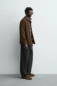 REGULAR FIT 100% WOOL OVERSHIRT