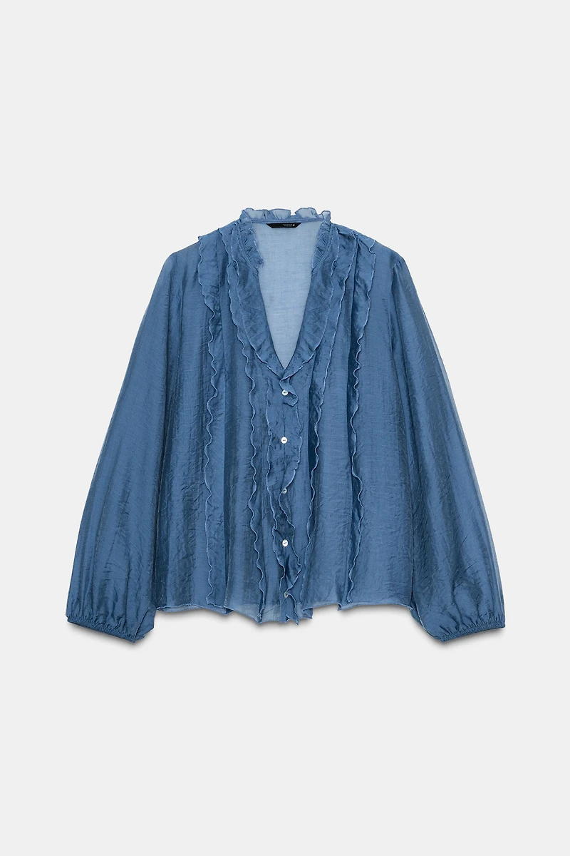RUFFLED BLOUSE