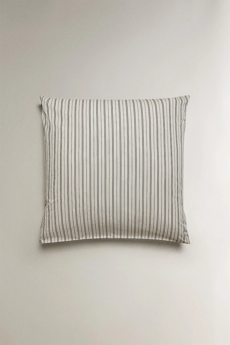 STRIPED PERCALE DUVET COVER