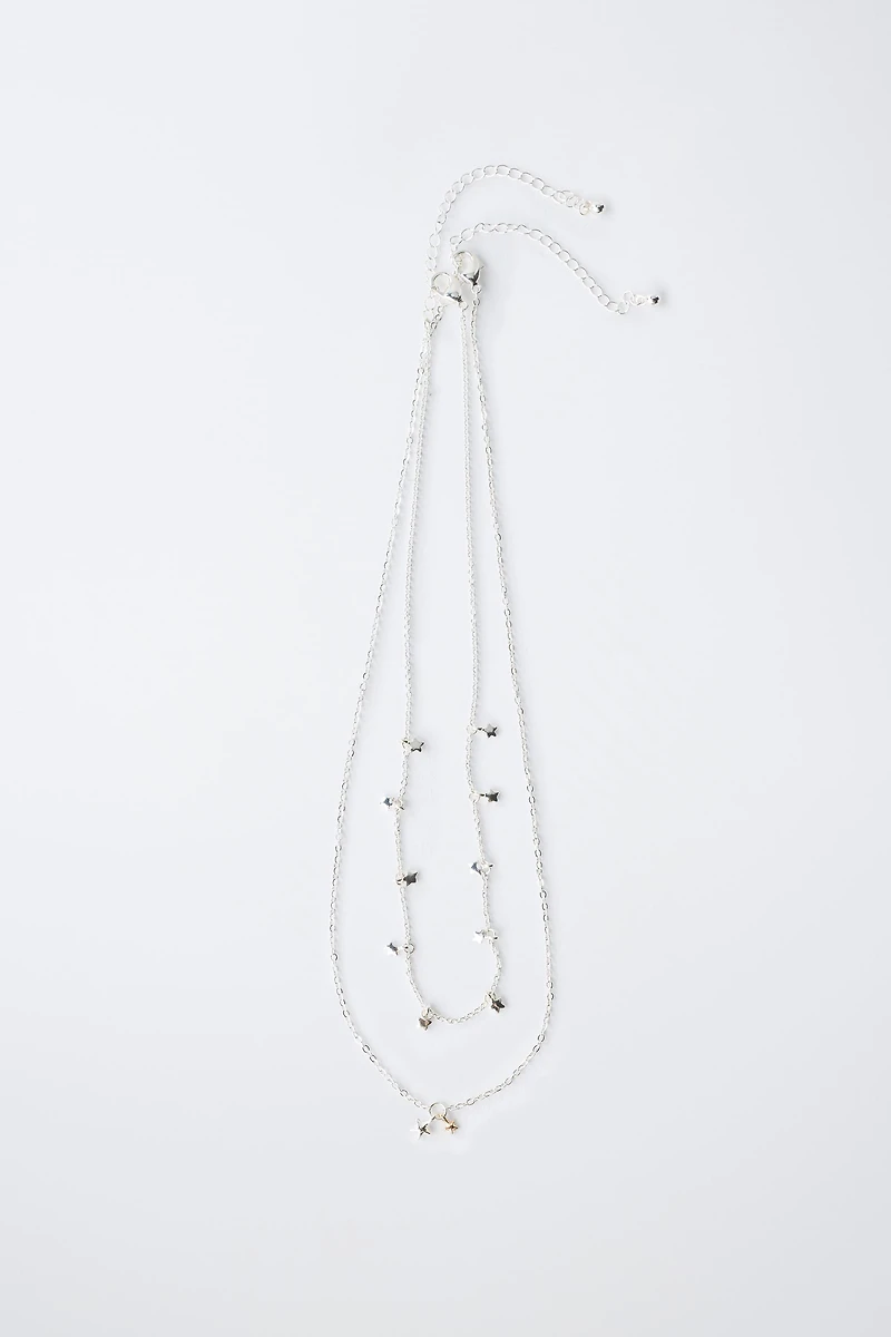 PACK OF TWO STAR NECKLACES