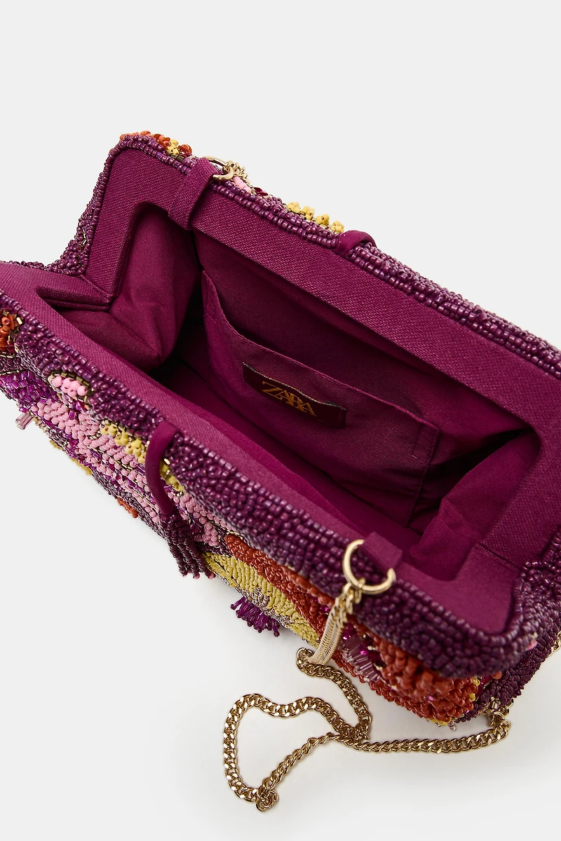 BEADED CLUTCH BAG
