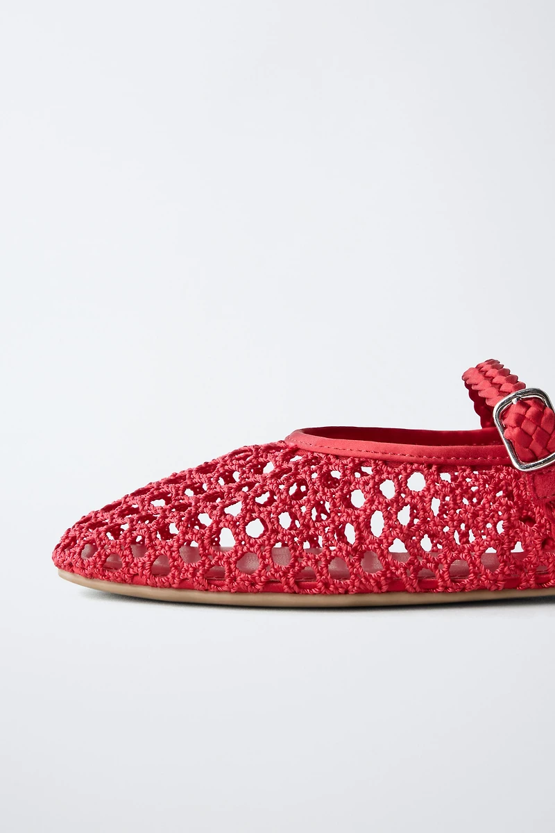 OPENWORK BALLET FLATS