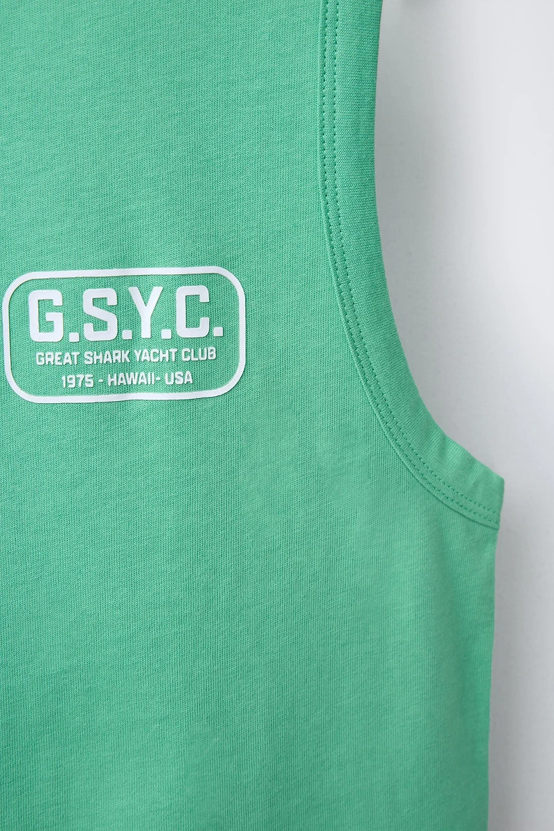 SLEEVELESS LOGO T-SHIRT