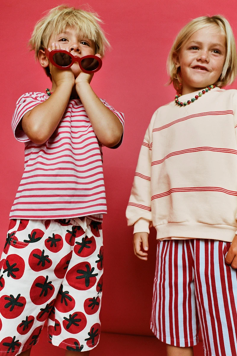 TWILL TOMATO SHORTS