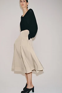 ZW COLLECTION CAPE MIDI SKIRT