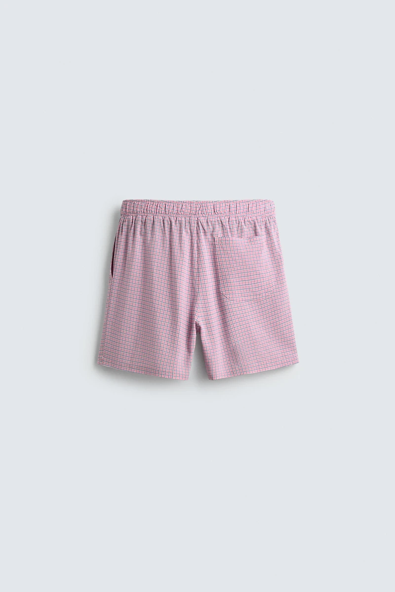 FLOWY PLAID SHORTS