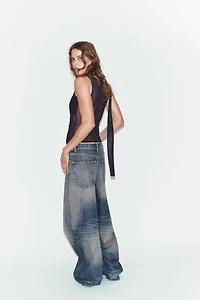 TOP EN TULLE ET FOULARD