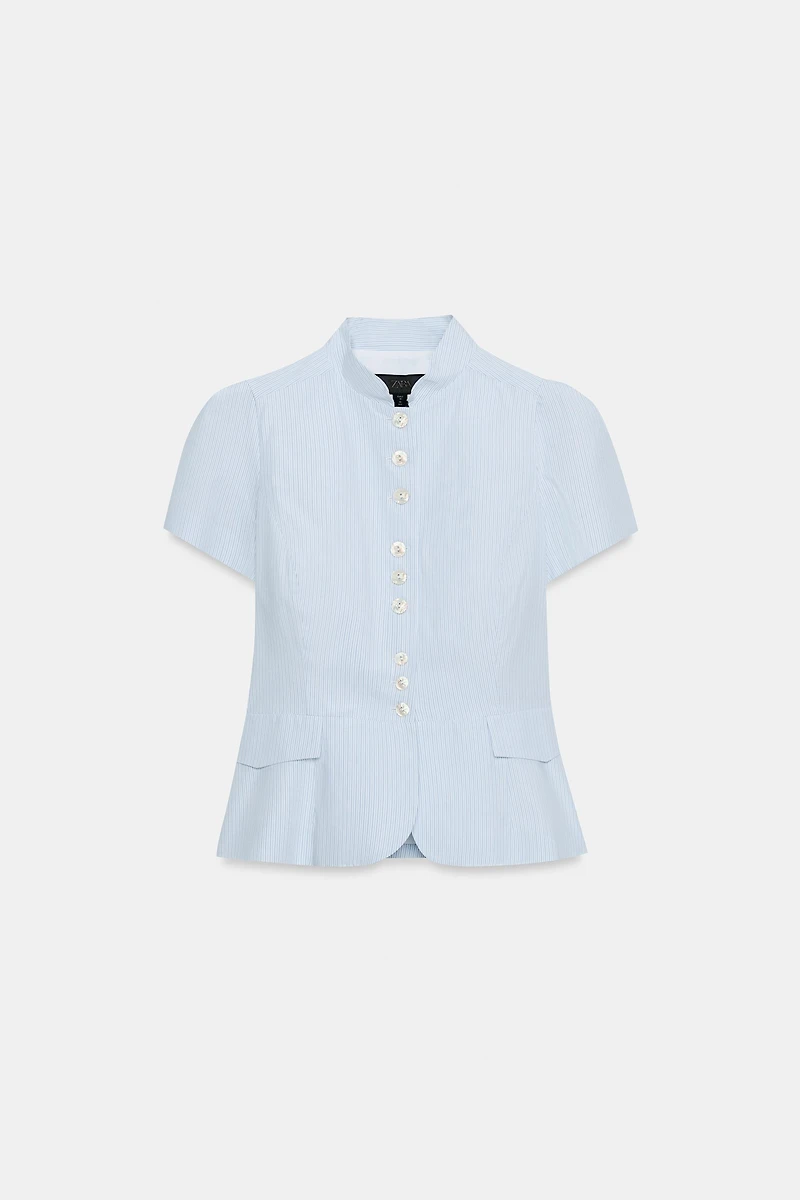 BUTTON SHORT SLEEVE TOP