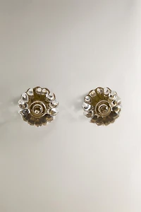 SET OF ACRYLIC FLOWER KNOBS (SET OF 2)