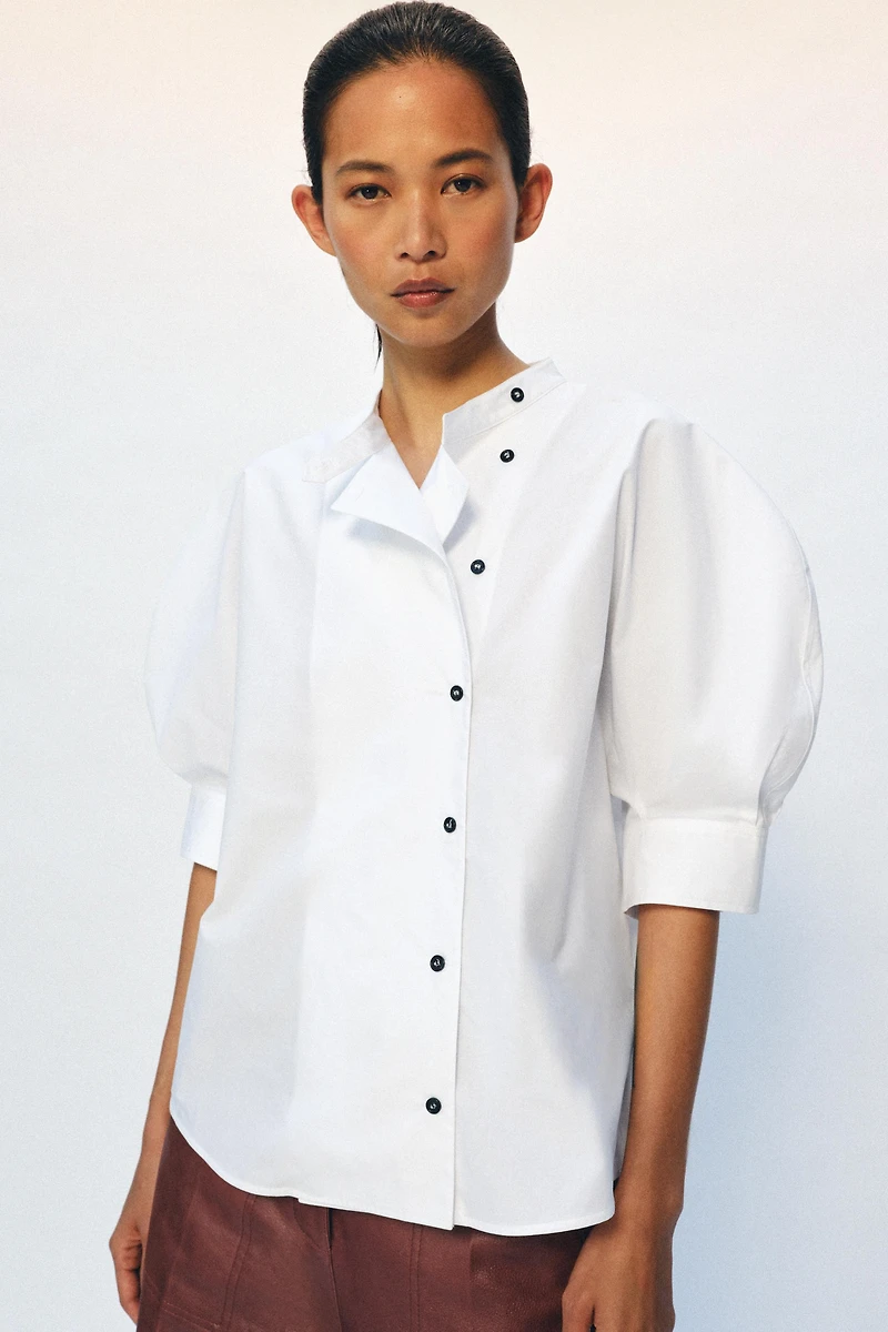 ZW COLLECTION BUTTON POPLIN SHIRT