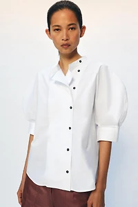 ZW COLLECTION BUTTON POPLIN SHIRT