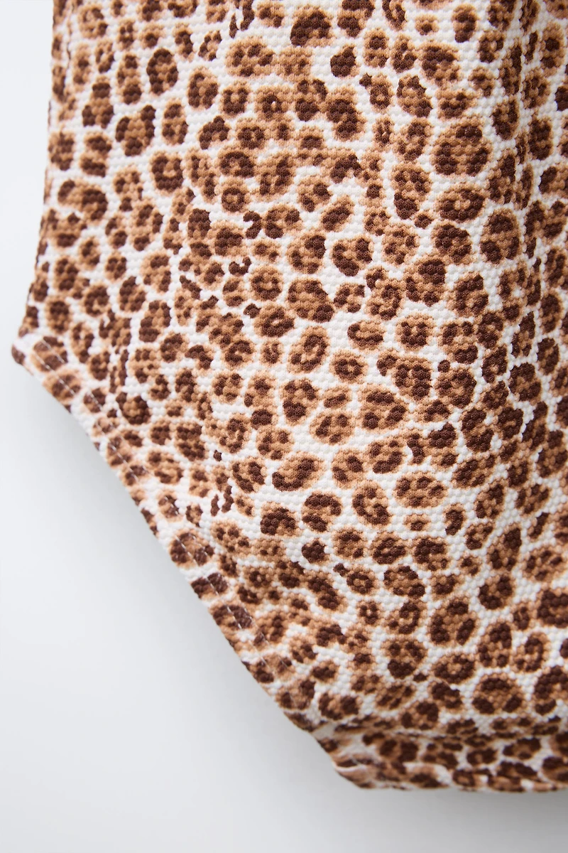 2-6 ANS/ MAILLOT DE BAIN ANIMALIER CUT OUT
