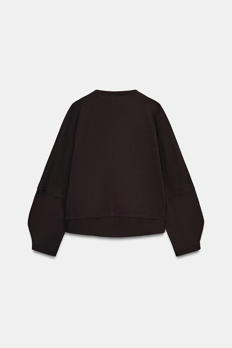COMBINED POPLIN T-SHIRT