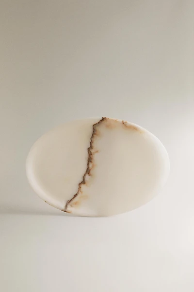 OVAL ALABASTER TRAY