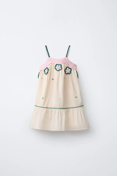 EMBROIDERED FLORAL DRESS