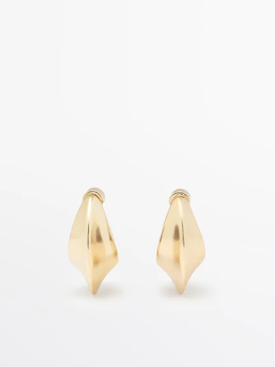 Boucles d'oreilles anneaux lune